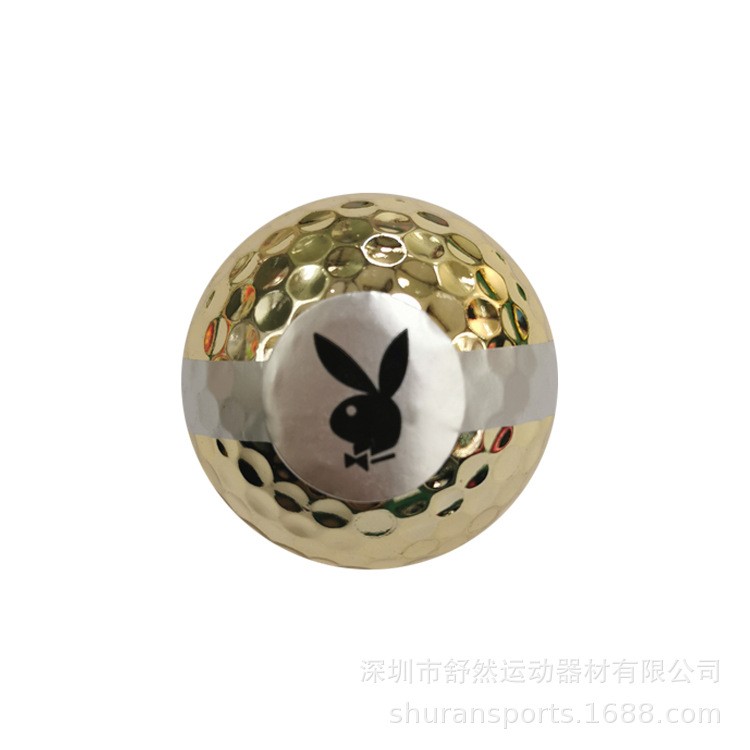 Golf opening ceremony ribbon cutting ceremony supplies electroplated leather ribbon metal ball