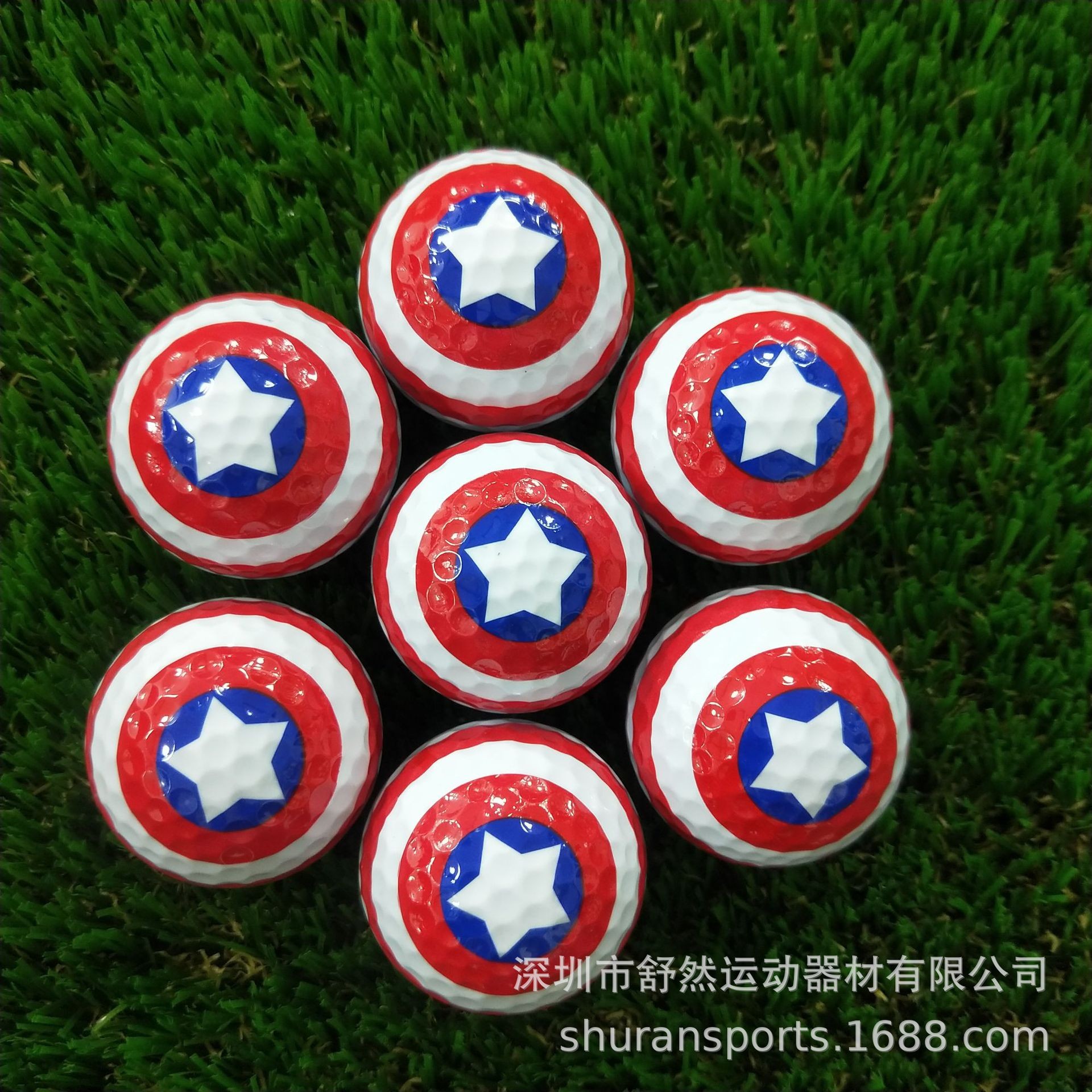 Captain America Golf Ball