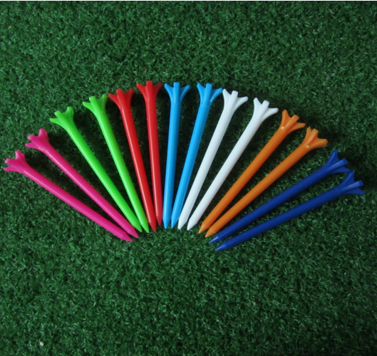 Mixed Color Claw Golf Tees Plastic 5-Prong Golf Tee Low Resistance Zero Friction Durable